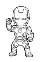 Iron Man kleurplaat 7